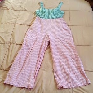 BCBGeneration Pink & Green Jumpsuit